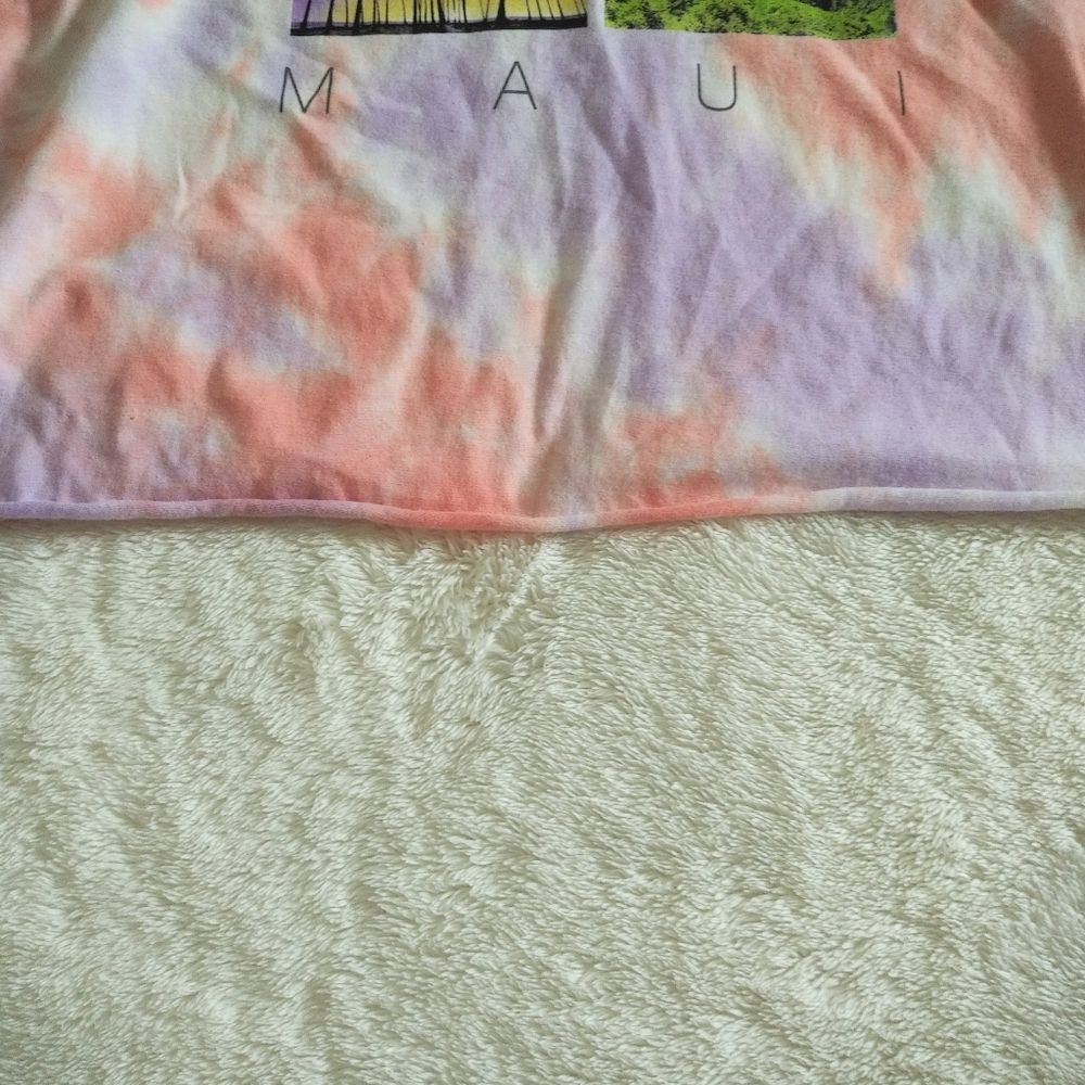 Cold Crush "ALOHA🌺 MAUI🌴" Tie Dye☮️ Muscle💪 Tee - Picture 5 of 8